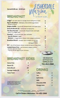 Breakfast Menu