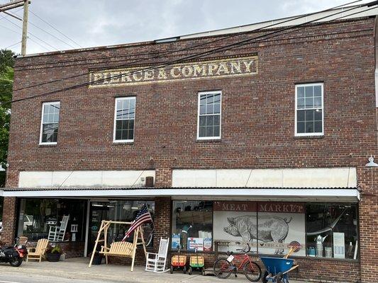 Store front of our 100+ year old building at the Hallsboro crossroads