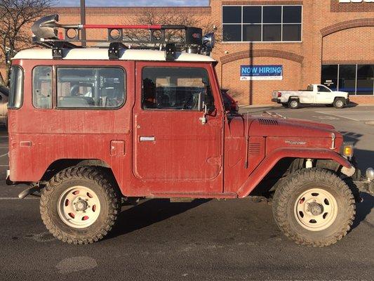 1982 Toyota Landcruiser FJ40.
 Thanks again James!