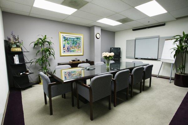 10 Person Conference Room at Bay Area Executive Offices in Burlingame CA