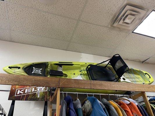 Perception kayak in grasshopper green