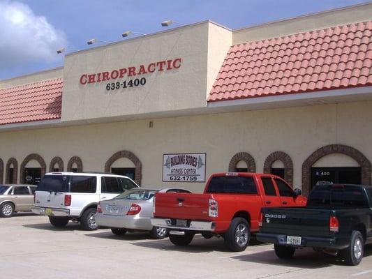 Building Bodies is apparently in a former chiropractic office. Don't be fooled. Great gym equipment awaits inside!