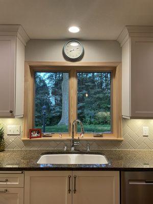 Our kitchen window.  The tile work was already done and was not disturbed during installation.  All other windows were just as beautiful.