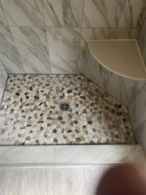 Custom shower install