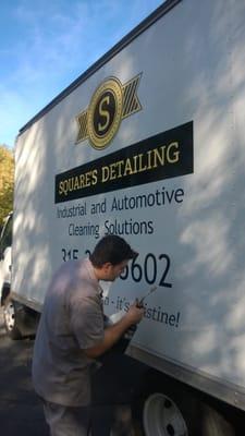 Custom Box Truck Lettering