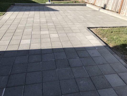 Paver patio