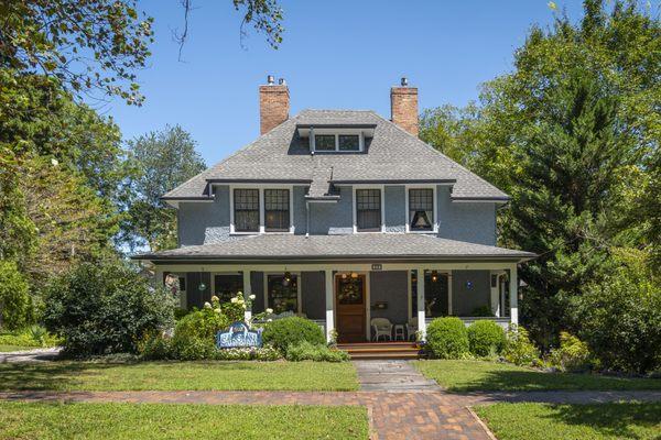 The Carolina Bed and Breakfast has been updated with new beautiful blue colors! She's gorgeous inside and out!