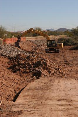 Sculpting the Wash bank