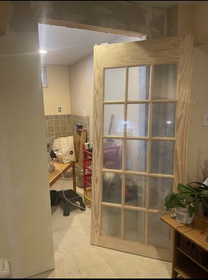 French door installation