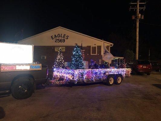 Eagle Riders' Lights Fantastic Float.