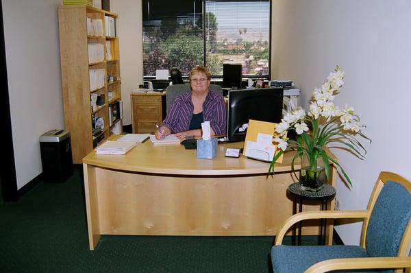 At work in my office