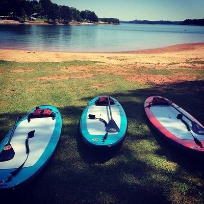 Paddleboard rentals at South Cove and High Falls.