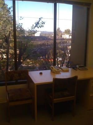 The quiet and private consultation office where patients are interviewed.