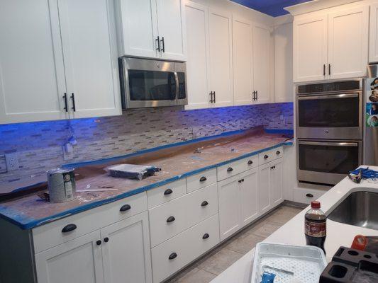 A refinished kitchen worked on November 2022