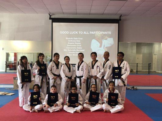 Black belt test Ocala and Sebring Student