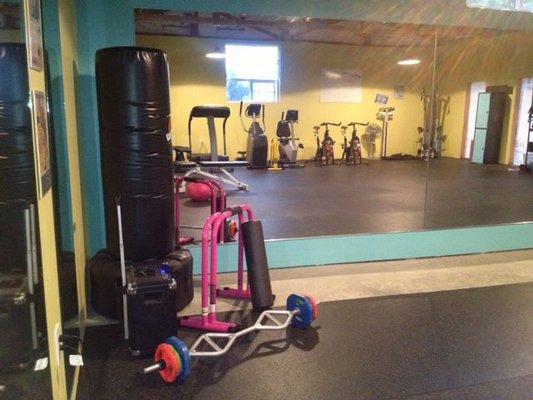 a fun variety of fitness equipment