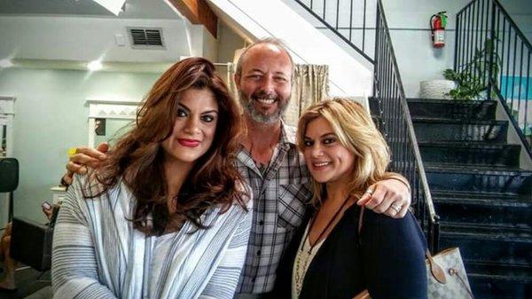 Master Stylist and owner of Jeffrey Scott Salon, Mr. Jeff Guillory with two of our most favorite guests.