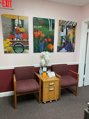 Seating area of our new office