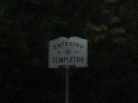 Entering Templeton.