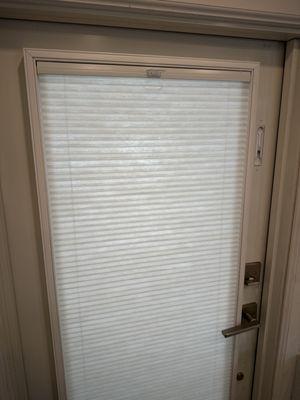 Norman SmartFit Portrait Honeycomb Top-Down-Bottom-Up Shade for doors.