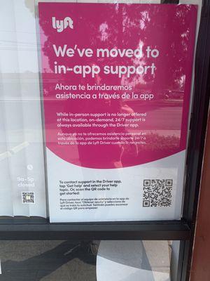 Lyft no longer offers support at this office.  Not sure what in the heck they do here because the office was open but nobody around.