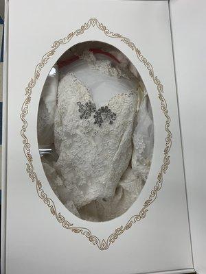 Preserved wedding dress