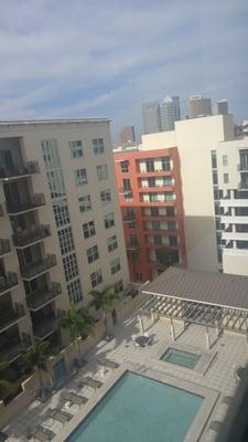 Nice view of Downtown from the Ventana condos next to Kennedy Grand Central in downtown Tampa