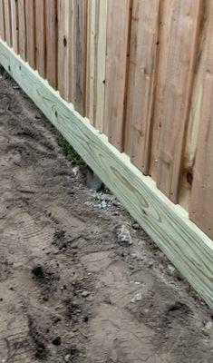 GAP FROM FENCE TO GROUND