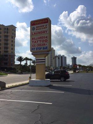 Look for the Pappas Plaza signage on A1A!