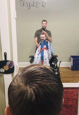 Tyler is Now working @  Old Pines Barber Shop