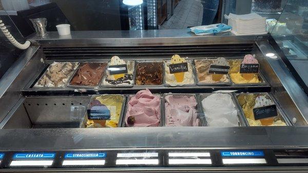 Gelato selection