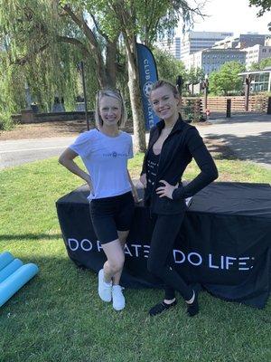 Pilates in the park every year! So fun!