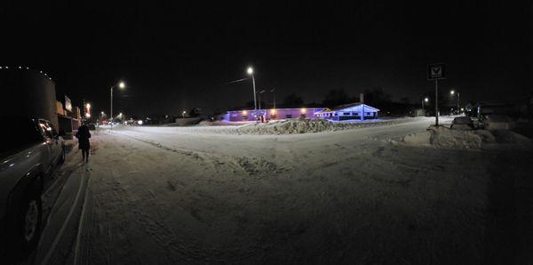 Snowmageddon out front.