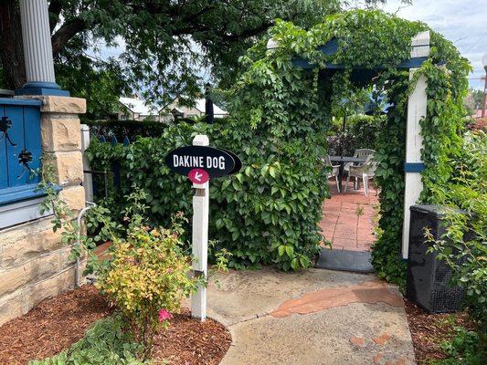 Garden Level Entrance at The Coffee Trader on E. Main Street