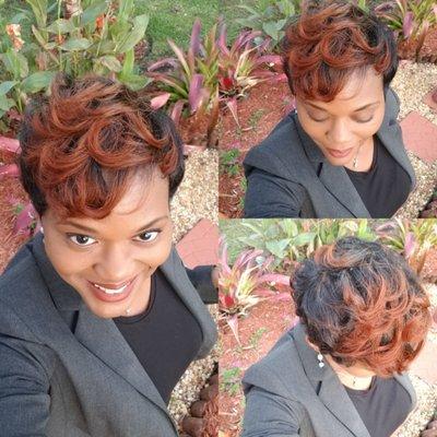 I love my cut & my color! Thanks Jennifer! She's a great stylist who will keep your hair healthy and make it look great!