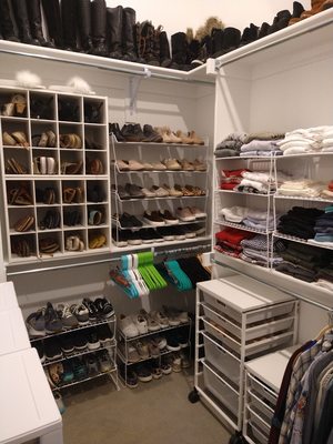 Large Closet Clean Out and Organization