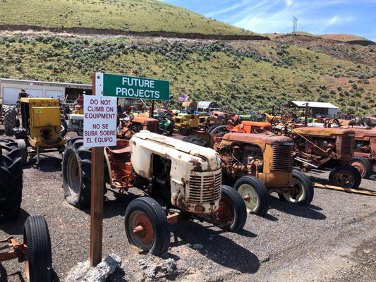 Vintage tractors waiting to be revived