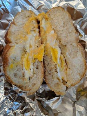 Egg and cheese looks good