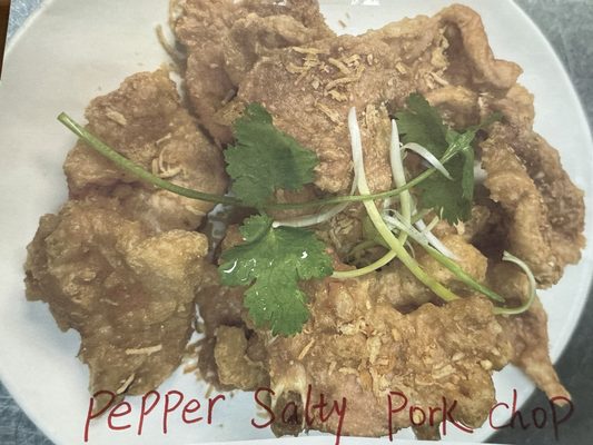 Pepper salty pork chop