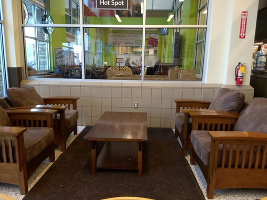 A more comfortable and intimate area if you just want to chill or have a quick snack.