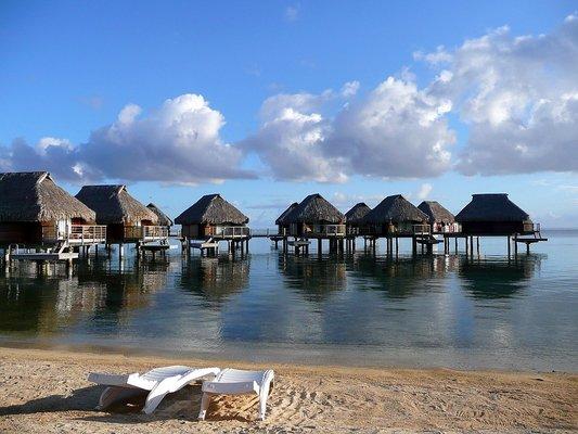 Overwater accomodations in Tahiti