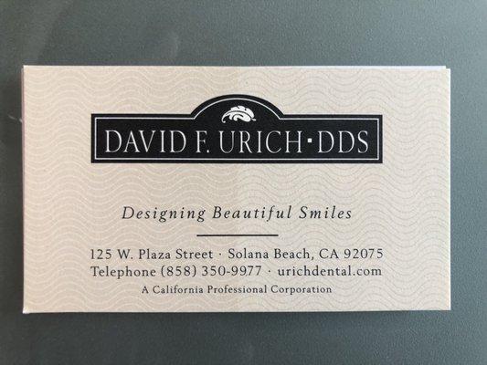 David F Urich, DDS