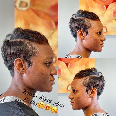 Relaxer cut and style