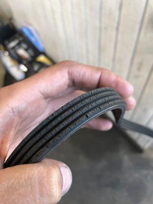 Replace your Serpentine Belt before they start cracking and looking this bad.