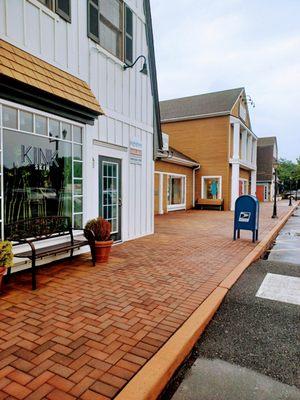 This is just a 25% of the size of the shopping center early morning rainy day.