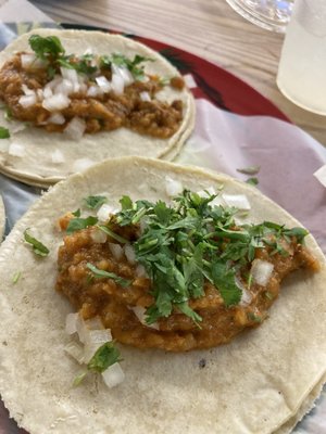 Chorizo y Papas Taco