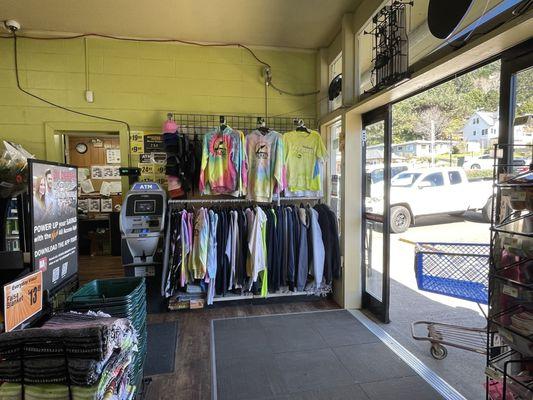 Entry way with local merchandise @ C & K Market.