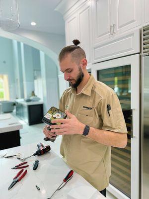 Subzero refrigerator repair. Making sure our valued customers will have working refrigerator before the hot season is here.