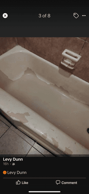 Bathtub peeling