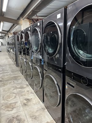 Huge number of front load washers and dryers!